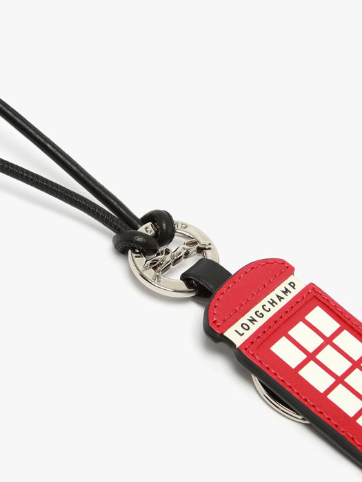 Longchamp Porte-clés cabine téléphonique Sleutelhanger Rood