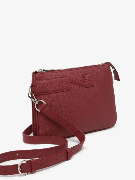 Cross Body Tas Milano Leder Nathan baume Rood n city 3 ander zicht 2