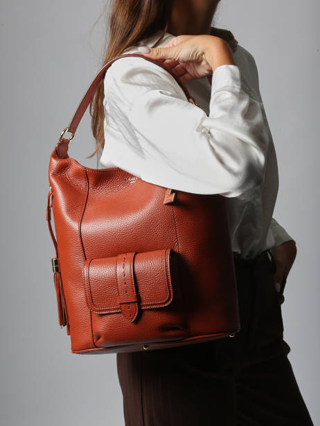 Schoudertas Premier Flirt Leder Lancel Rood premier flirt A13789 ander zicht 1