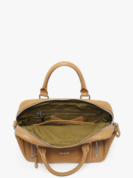 Cross Body Tas Baby Macy Leder Nat et nin Beige vintage BABYMACY ander zicht 3