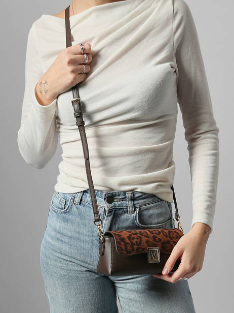 Cross Body Tas Evissa Luipaard Valentino Bruin evissa VBS9009A ander zicht 1