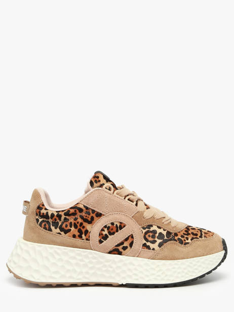 Sneakers Carter Jogger Uit Leder No name Bruin women VEPL04KC