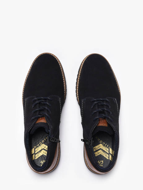 Enkellaarzen Uit Leder Bugatti Blauw men 14004100 ander zicht 3