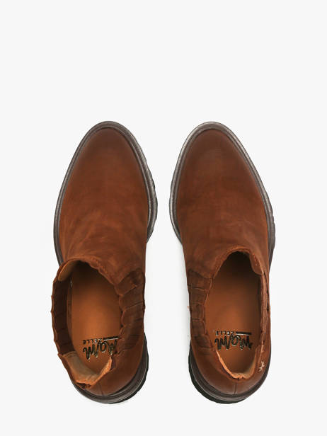 Stadsschoenen Met Hak Uit Leder Mam'zelle Bruin women CSGO542 ander zicht 3