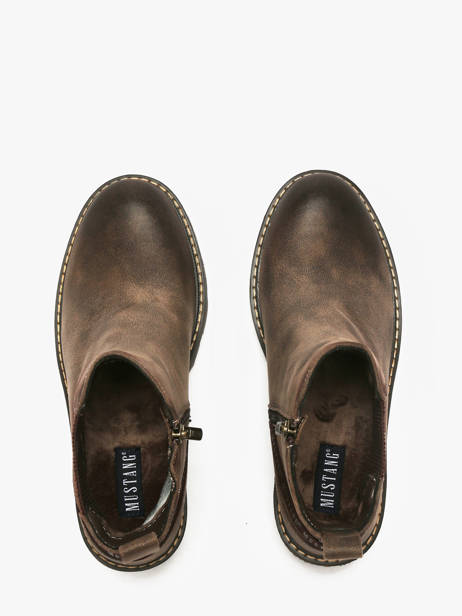 Enkellaarsjes Met Hak Mustang Beige women M0132001 ander zicht 3