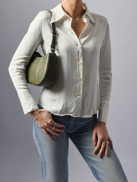 Cross Body Tas Juliette Leder Le tanneur Groen juliette TJET1050 ander zicht 1