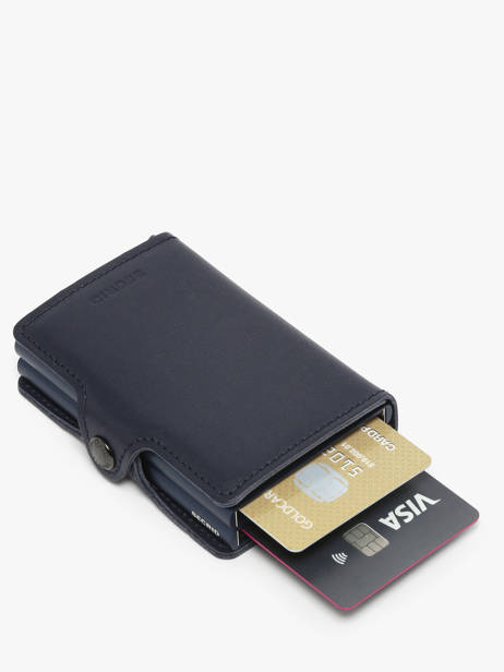 Kaarthouder Twin Original 2 Compartimenten Leder Secrid Blauw original TO ander zicht 2