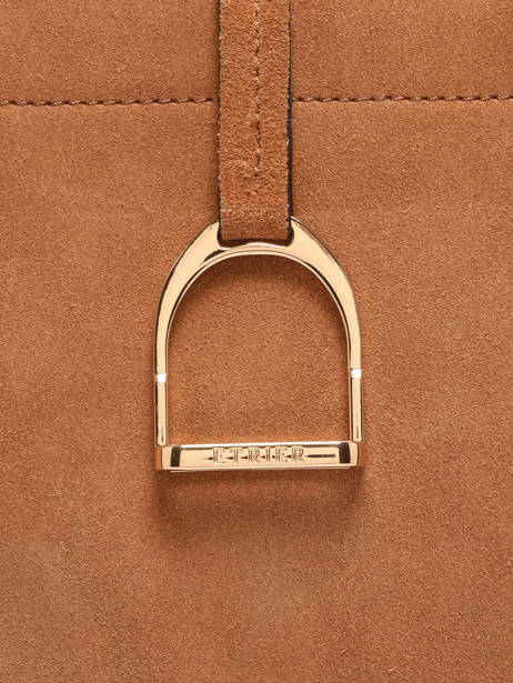 Schoudertas Altesse Suede Leder Etrier Beige altesse suede EASU088S ander zicht 5