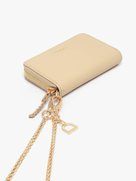 Portefeuille Torsade Leder Etrier Beige torsade ETOS096M ander zicht 1