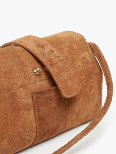 Cross Body Tas M Agnes Rundsleer Met Suède Finish Etrier Bruin agnes EAGV205M ander zicht 8