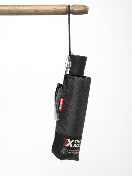 Opvouwbare Paraplu Isotoner Zwart parapluie 9451