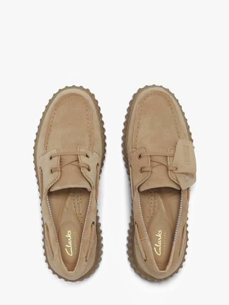 Bootschoenen Met Platformzool Uit Leder Clarks Beige women 26186301 ander zicht 3