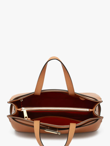 Handtas M Angèle Leder Lancel Bruin angele A14017 ander zicht 3