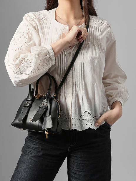 Cross Body Tas Love Bag Icon Leder Pinko Zwart love bag icon 5333A0QO ander zicht 1