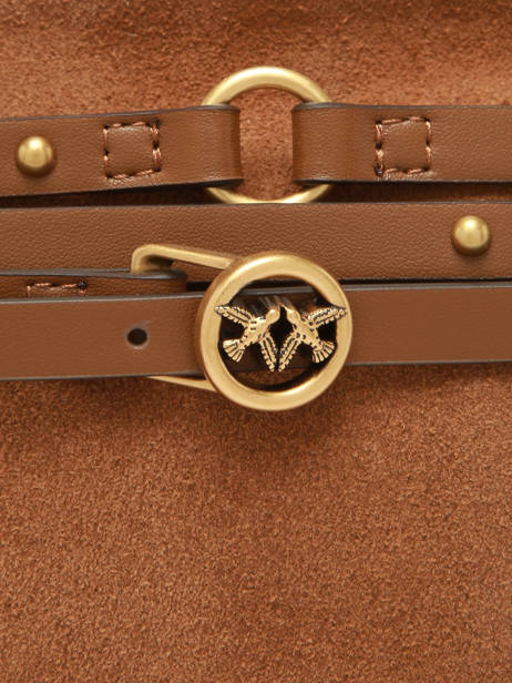 Cross Body Bag Classic Belt Bag Leder Pinko Bruin love bag soft 6176A0F6 ander zicht 3