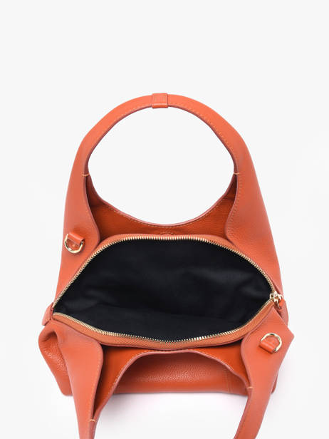 Handtas S Juliette Leder Le tanneur Oranje juliette TJET1000 ander zicht 3