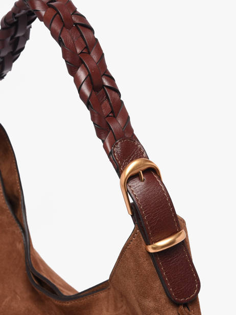 Schoudertas Jess Leder Vanessa bruno Bruin jess 32V40917 ander zicht 5