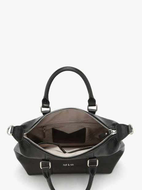 Handtas Vintage Leder Nat et nin Zwart vintage MTHYLANE ander zicht 3