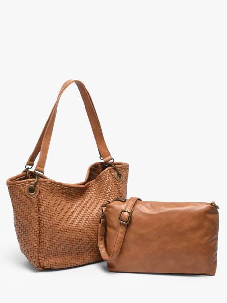 Schoudertas Tresse Miniprix Bruin tresse 6681 ander zicht 2