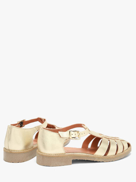 Sandalen Uit Leder We do Goud women 45255A04 ander zicht 2