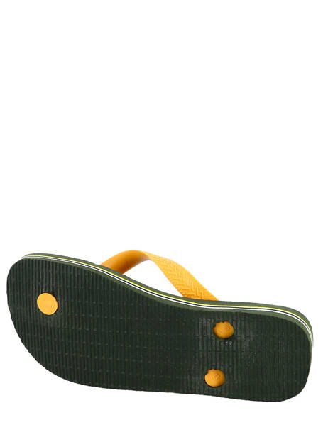 Teenslippers Brazil Logo Havaianas Groen sandales / nu-pieds 4110850B ander zicht 2
