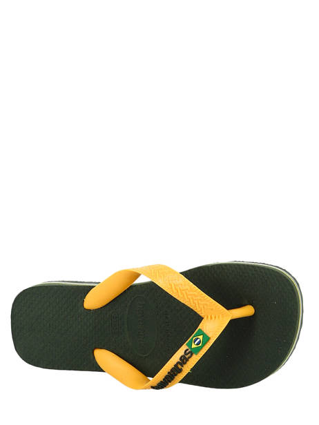 Teenslippers Brazil Logo Havaianas Groen sandales / nu-pieds 4110850B ander zicht 1