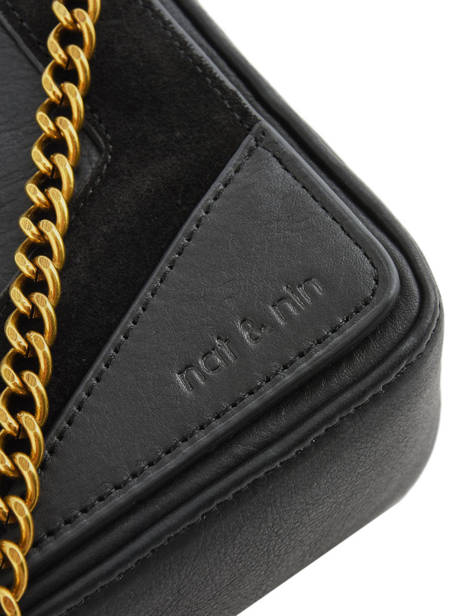 Cross Body Tas Vintage Leder Vintage Leder Nat et nin Zwart vintage CAPRI ander zicht 2