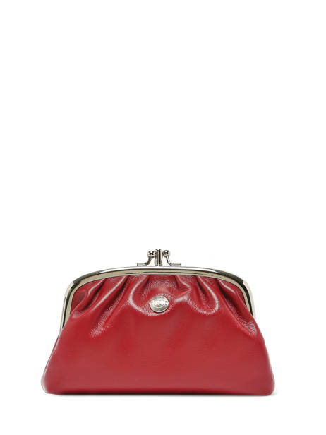 Portemonnee Leder Hexagona Rood coconut E77271